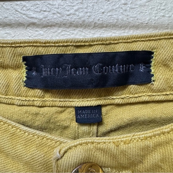 JUICY COUTURE green cutoff micro shorts - Picture 3 of 7